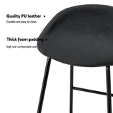 NNEDSZ Artiss 4x Bar Stools Kitchen Dining Chairs Counter Stool PU Leather Metal