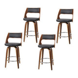 NNEDSZ Artiss 4x Bar Stools Swivel Leather Chair 65cm