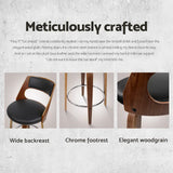 NNEDSZ Artiss 4x Bar Stools Swivel Leather Chair 65cm