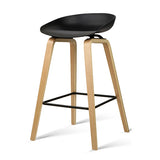 NNEDSZ 4x Artiss Bar Stools Kitchen Counter Stool Dining Chairs Wooden Black