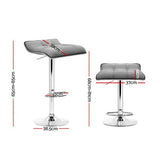 NNEDSZ Artiss 4x Bar Stools Linen Padded Gas Lift