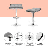 NNEDSZ Artiss 4x Bar Stools Linen Padded Gas Lift