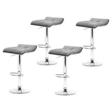 NNEDSZ Artiss 4x Bar Stools Linen Padded Gas Lift