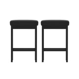 NNEDSZ 2x Artiss Metal Bar Stools PU Seat Dining Counter Chairs