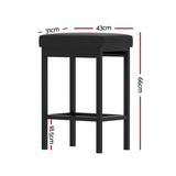 NNEDSZ A Set of 4 Artiss Metal Bar Stools PU Seat Dining Counter Chairs