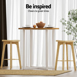 NNEDSZ Artiss 4x Bar Stools Bamboo Rattan Stool Counter Chair Kitchen Barstools