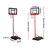 NNEDSZ 1.6M Kids Basketball Hoop Stand System Portable