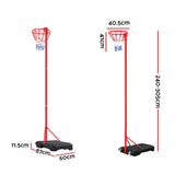 NNEDSZ 3.05M Netball Hoop Basketball Stand System Net Ring