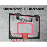 NNEDSZ 23" Mini Basketball Hoop Backboard Door Wall Mounted Sports Kids Red