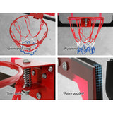 NNEDSZ 23" Mini Basketball Hoop Backboard Door Wall Mounted Sports Kids Red