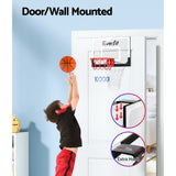 NNEDSZ 23" Mini Basketball Hoop Backboard Door Wall Mounted Sports Kids Black