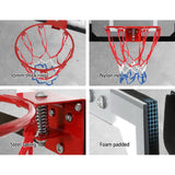 NNEDSZ 23" Mini Basketball Hoop Backboard Door Wall Mounted Sports Kids Black