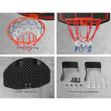 NNEDSZ 38" Basketball Hoop Backboard Door Wall Mounted Ring Net Sports Kids
