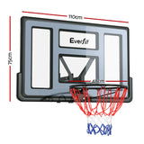 NNEDSZ 45" Basketball Hoop Backboard Wall Mounted Ring Net Sports Pro System