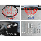 NNEDSZ 45" Basketball Hoop Backboard Wall Mounted Ring Net Sports Pro System