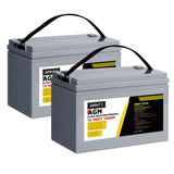 NNEDSZ Deep Cycle Battery 12V 100Ah x2 Box Portable Solar Caravan Camping