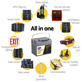 NNEDSZ Battery 12V 40Ah Deep Cycle Box Portable Solar Caravan Camping