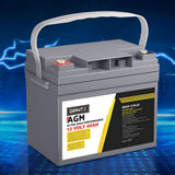 NNEDSZ Battery 12V 40Ah Deep Cycle Box Portable Solar Caravan Camping