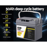 NNEDSZ Deep Cycle Battery 12V 50Ah Box Portable Solar Caravan Camping