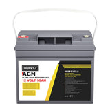 NNEDSZ Deep Cycle Battery 12V 50Ah x2 Box Portable Solar Caravan Camping