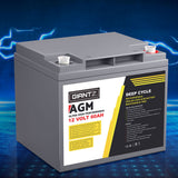 NNEDSZ Battery 12V 60Ah Deep Cycle Box Portable Solar Caravan Camping