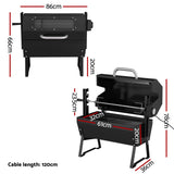 NNEDSZ BBQ Grill Charcoal Electric Smoker Roaster
