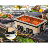 NNEDSZ BBQ Grill Tabletop Charcoal Smoker