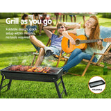 NNEDSZ BBQ Grill Charcoal Smoker Foldable