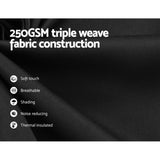 NNEDSZ 2X Blockout Curtains Eyelet 140x230cm Black