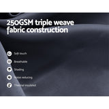 NNEDSZ 2X Blockout Curtains Eyelet 180x213cm Charcoal