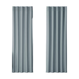 NNEDSZ 2X Blockout Curtains Eyelet 180x213cm Grey