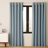 NNEDSZ 2X Blockout Curtains Eyelet 240x230cm Grey