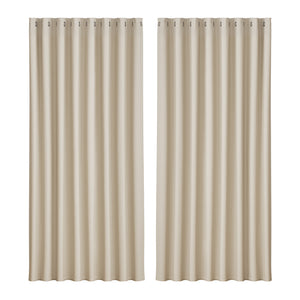 NNEDSZ 2X Blockout Curtains Eyelet 300x230cm Beige