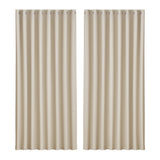 NNEDSZ 2X Blockout Curtains Eyelet 300x230cm Beige