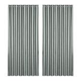 NNEDSZ 2X Blockout Curtains Eyelet 300x230cm Grey Shine