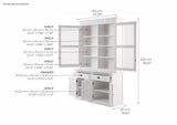 NNENVS Glass-Display Hutch Unit