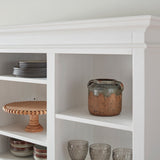 NNENVS Buffet Hutch Unit with 2 Adjustable Shelves