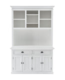 NNENVS Buffet Hutch Unit with 2 Adjustable Shelves