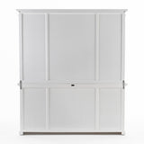 NNENVS Buffet Hutch Unit with 4 Glass Doors