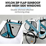 NNEMB Pet & Cargo Bike Trailer, Bicycle Pet & Cargo Trailer, Jogger, Cargo Carrier, Blue