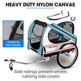 NNEMB Pet & Cargo Bike Trailer, Bicycle Pet & Cargo Trailer, Jogger, Cargo Carrier, Blue