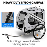 NNEMB Pet & Cargo Bike Trailer, Bicycle Pet & Cargo Trailer, Jogger, Cargo Carrier, Grey