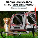 NNEMB Pet & Cargo Bike Trailer, Bicycle Pet & Cargo Trailer, Jogger, Cargo Carrier, Grey