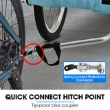 NNEMB Pet & Cargo Jogger Bike Trailer, Pull Behind Bicycle Trailer Carrier Stroller, Blue