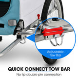 NNEMB Pet & Cargo Jogger Bike Trailer, Pull Behind Bicycle Trailer Carrier Stroller, Blue