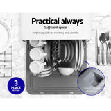 NNEDSZ 3 Place Settings Benchtop Dishwasher