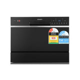 NNEDSZ Devanti 6 Place Settings Benchtop Dishwasher Black