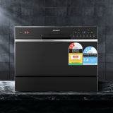 NNEDSZ Devanti 6 Place Settings Benchtop Dishwasher Black