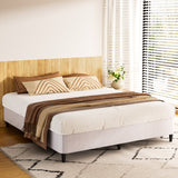 NNEDSZ Artiss Bed Frame King Size Metal Grey MASON