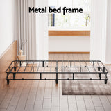 NNEDSZ Artiss Bed Frame Queen Size Metal Grey MASON
